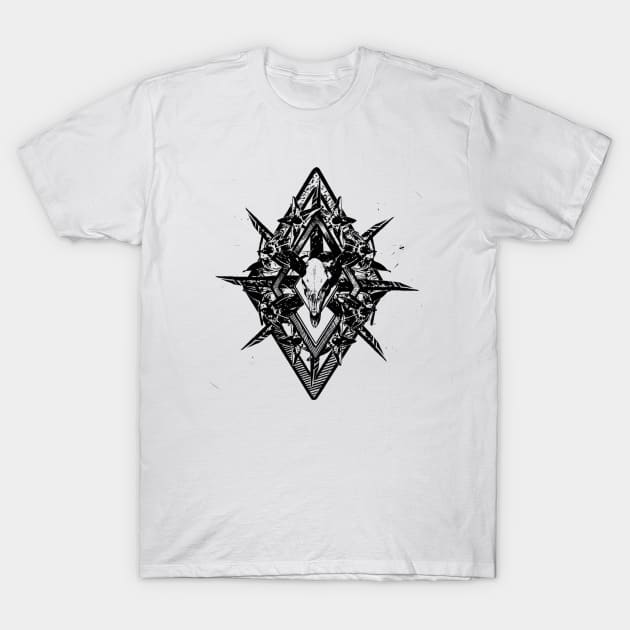 Deathshead Diamond T-Shirt by ForestBeing